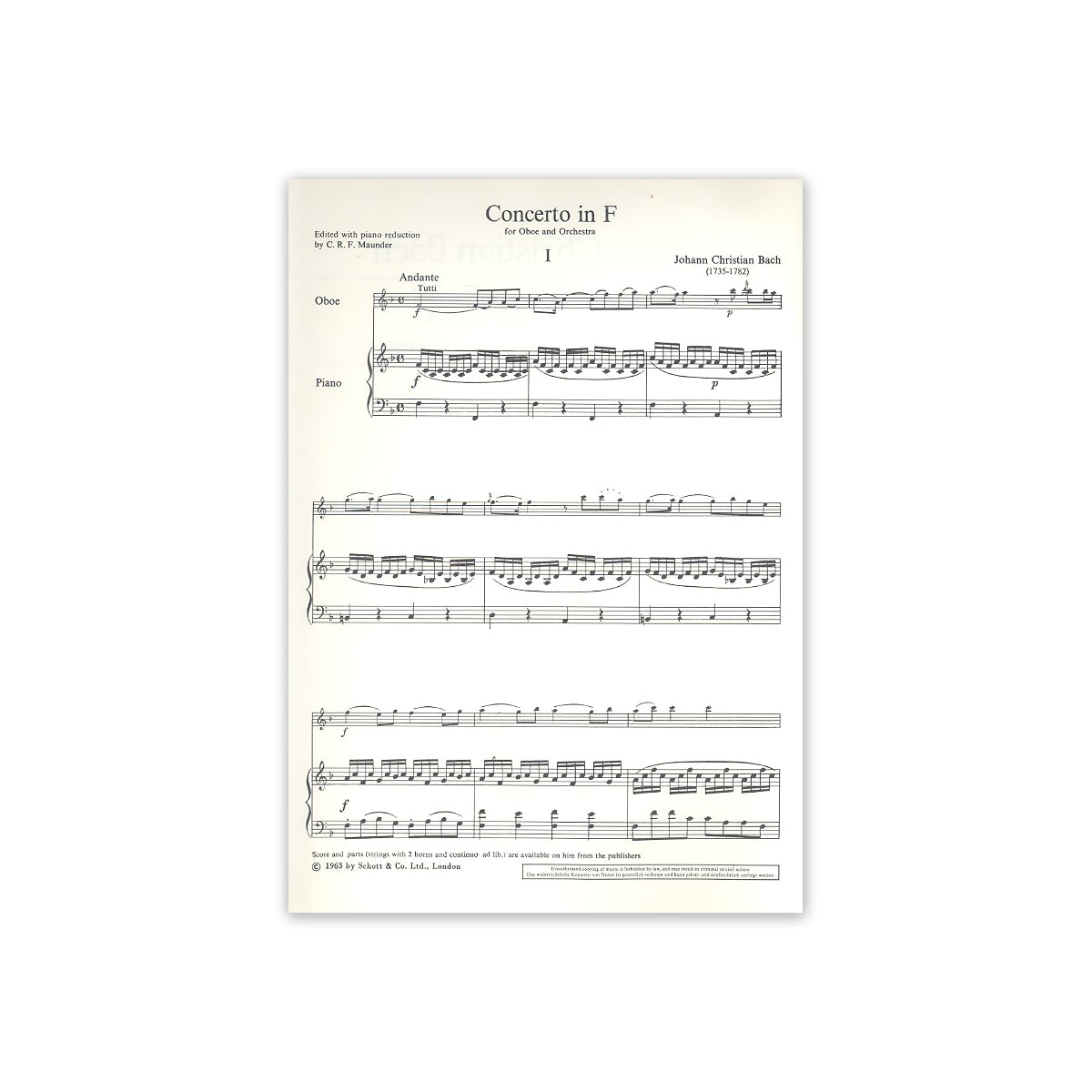 Bach, Concerto F-Dur