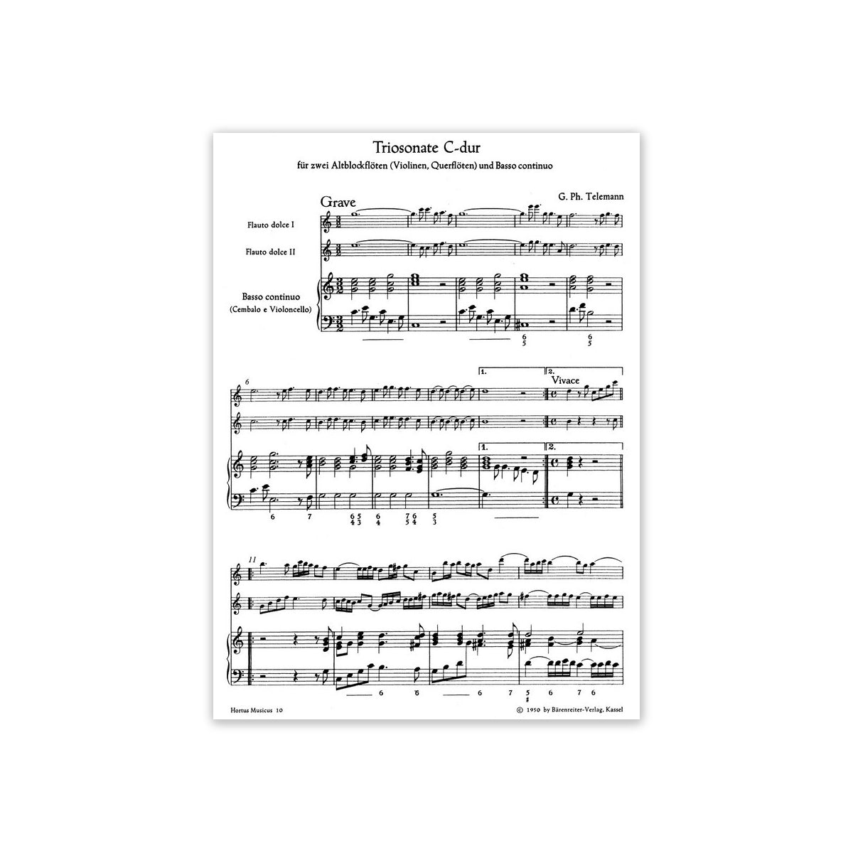 Telemann, Triosonate C-Dur-46512 View 1