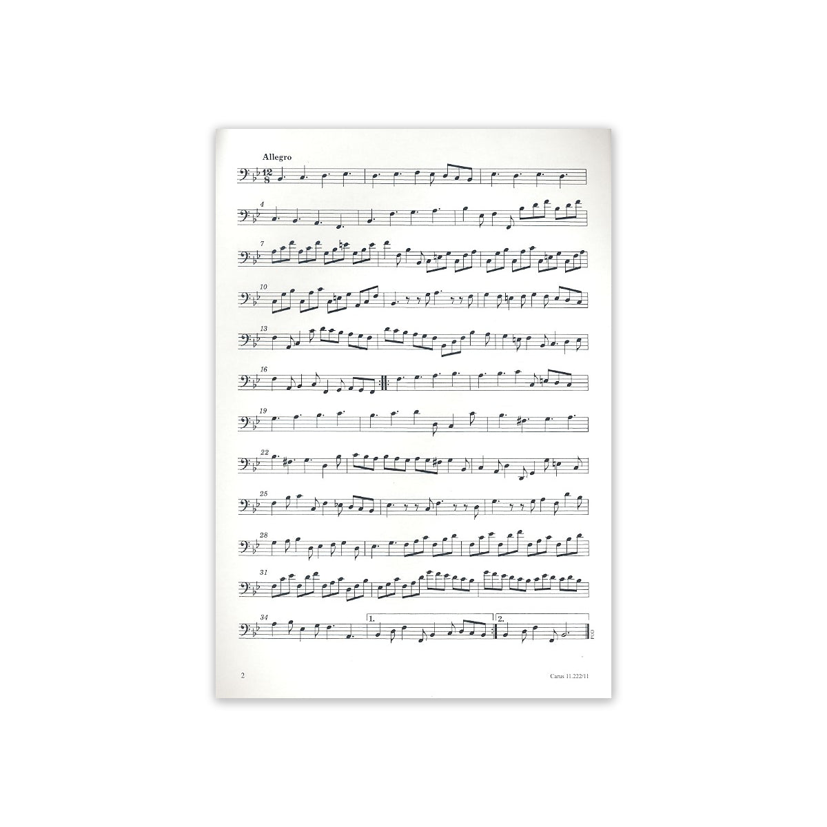 Händel, Sonate B-Dur aus Fitzwilliam-Son. 1 View 1