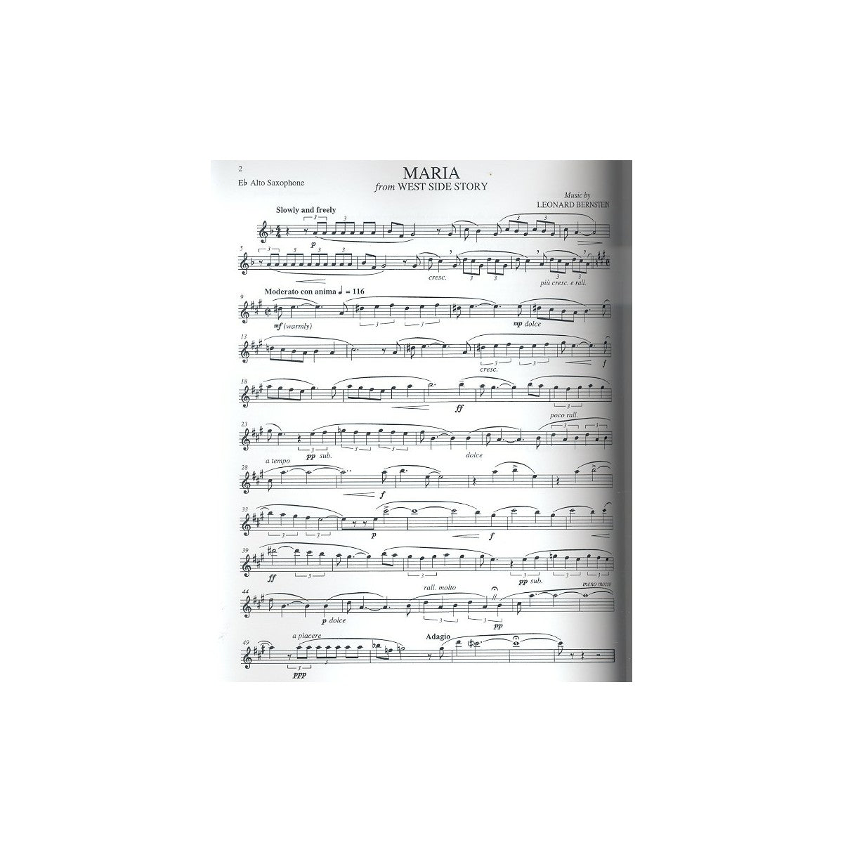 Bernstein for alto sax View 2