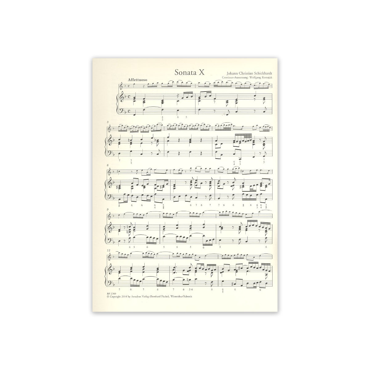 Schickhardt, 12 Sonaten op.17 Bd.4 View 1