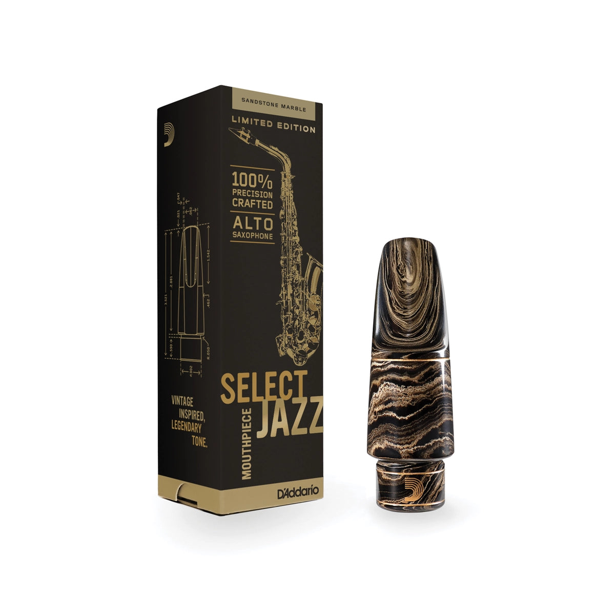 MOUTHPIECE ALTO SAXOPHONE D'ADDARIO D6 SELECT JAZZ MARBLE