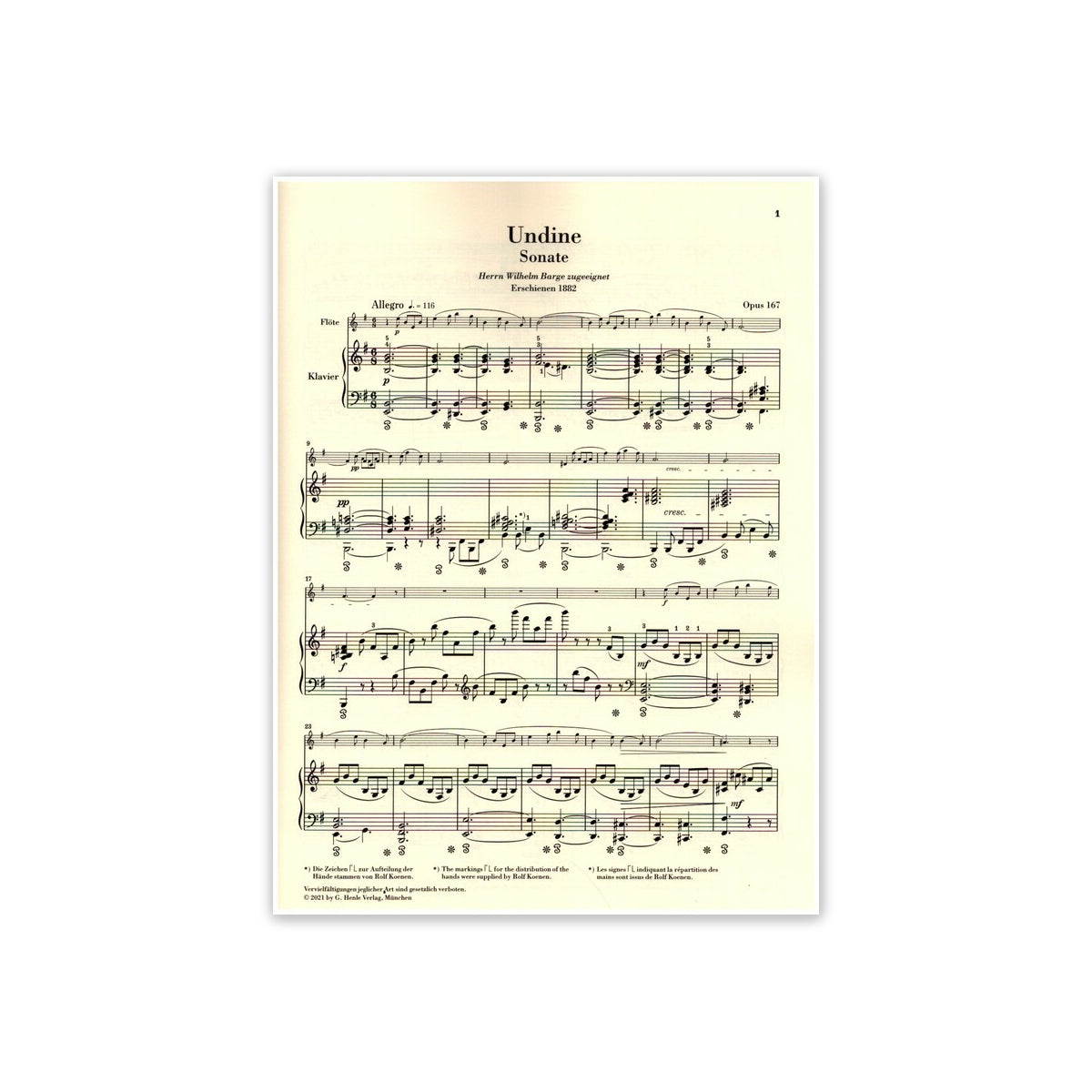 Reinecke, Undine - Sonate op.167