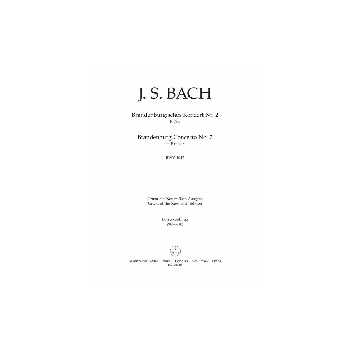 Bach, Brandenburgisches Konzert Nr.2 Cello View 1