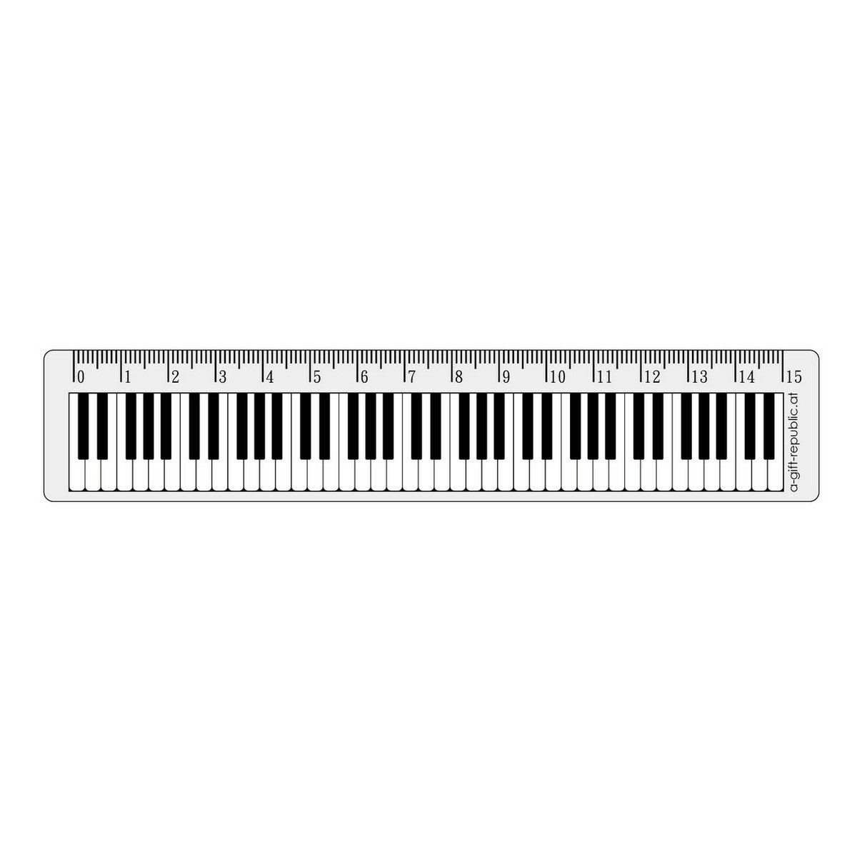 Lineal Tastatur 15 cm transparent View 1