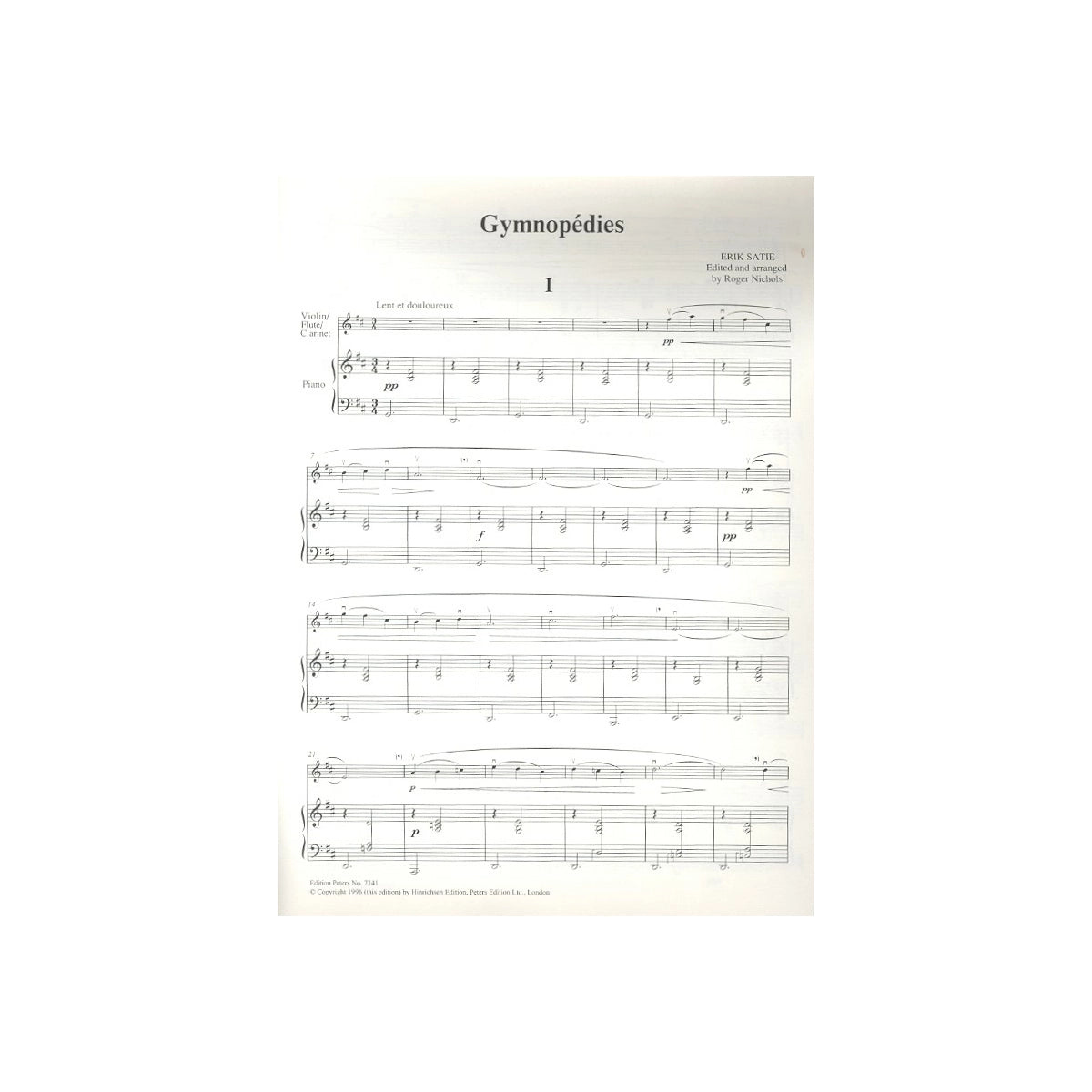 Satie, Gymnopedies