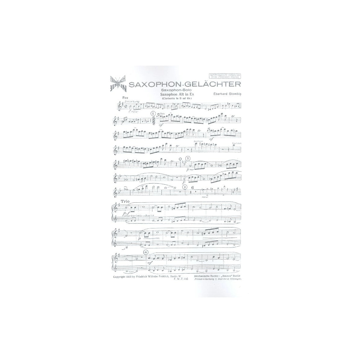 Bräu, Saxophon-Gelächter View 1