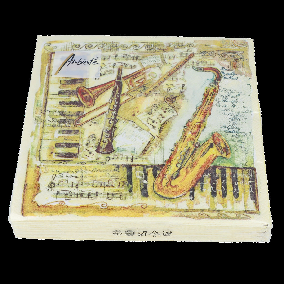 Napkins Instruments,Keys,Notes