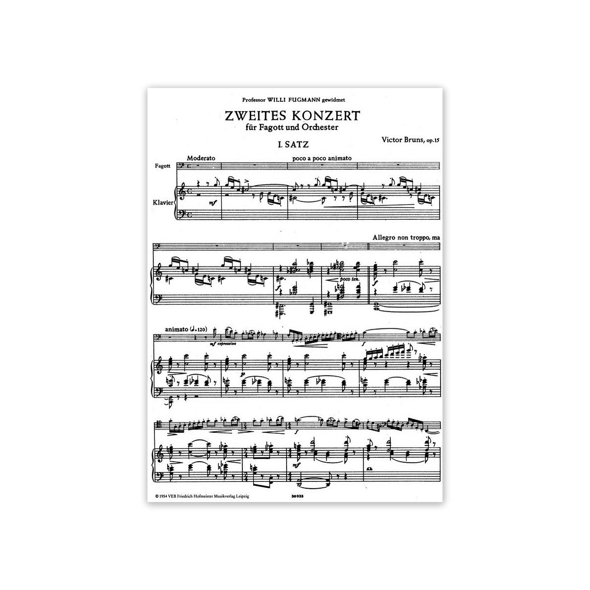 Bruns, Konzert Nr.2 op.15