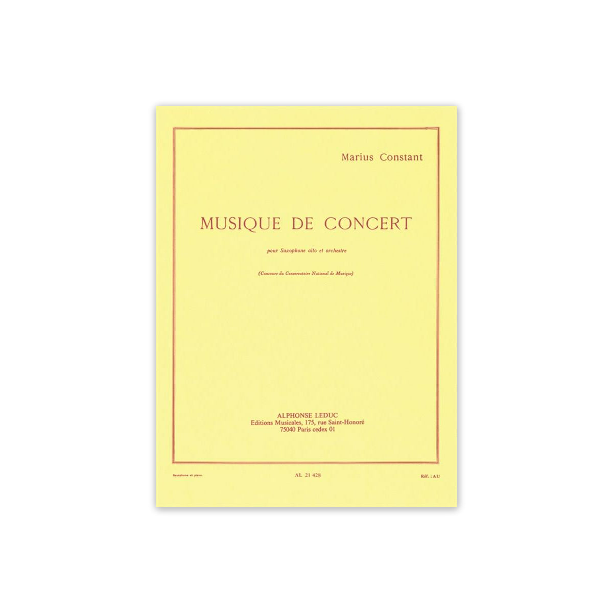 Constant, Musique de concert View 1