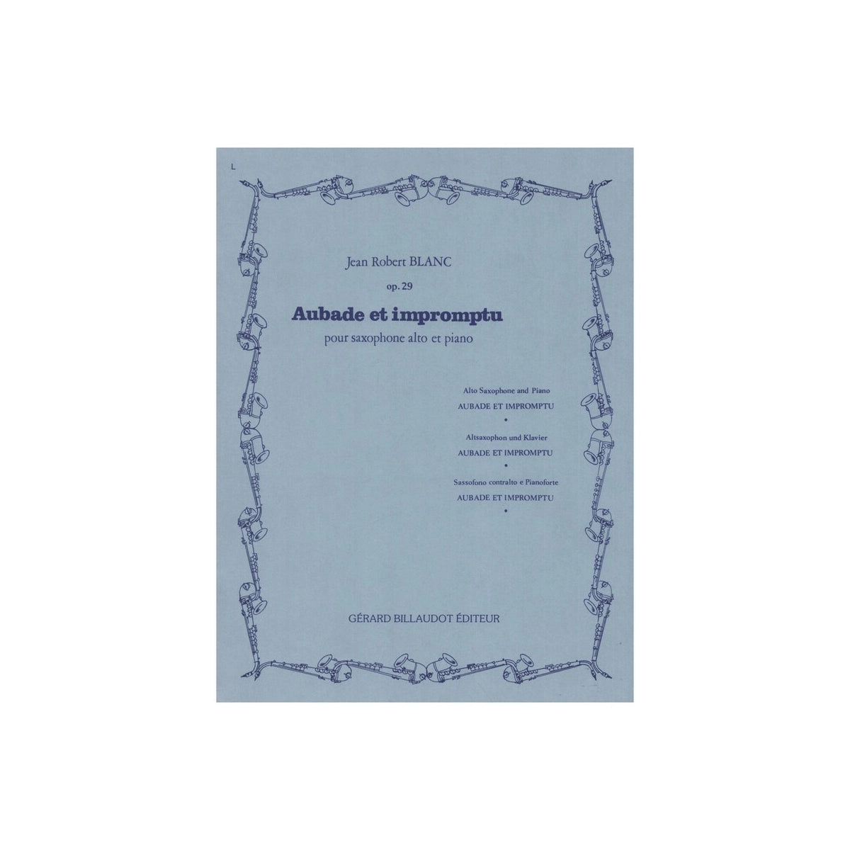 Blanc, Aubade et impromptu op.29 View 2