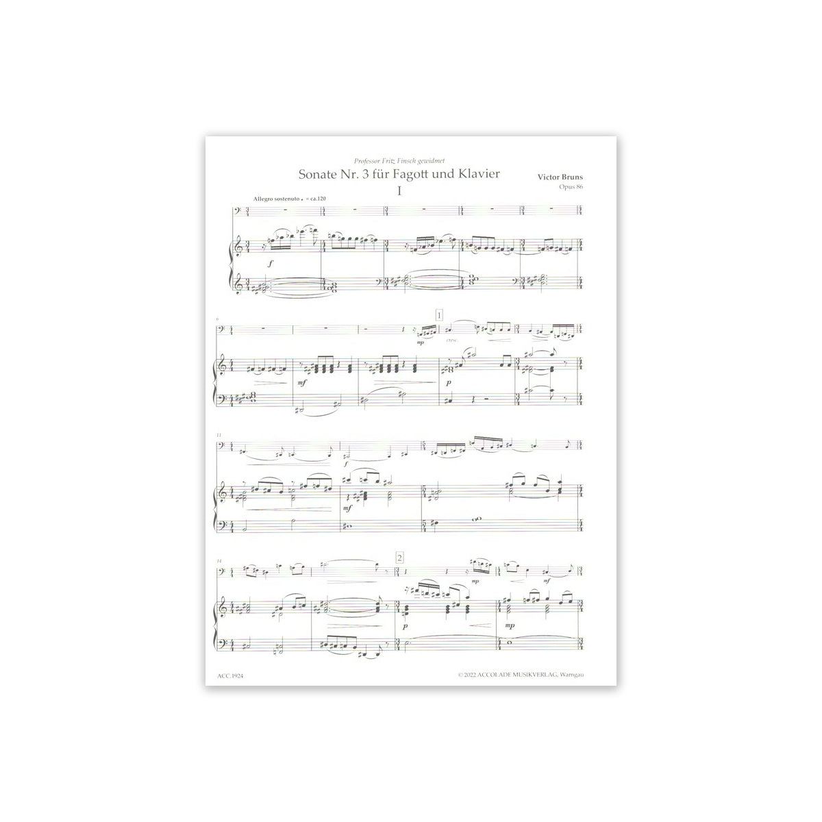 Bruns, Sonate Nr.3 op.86