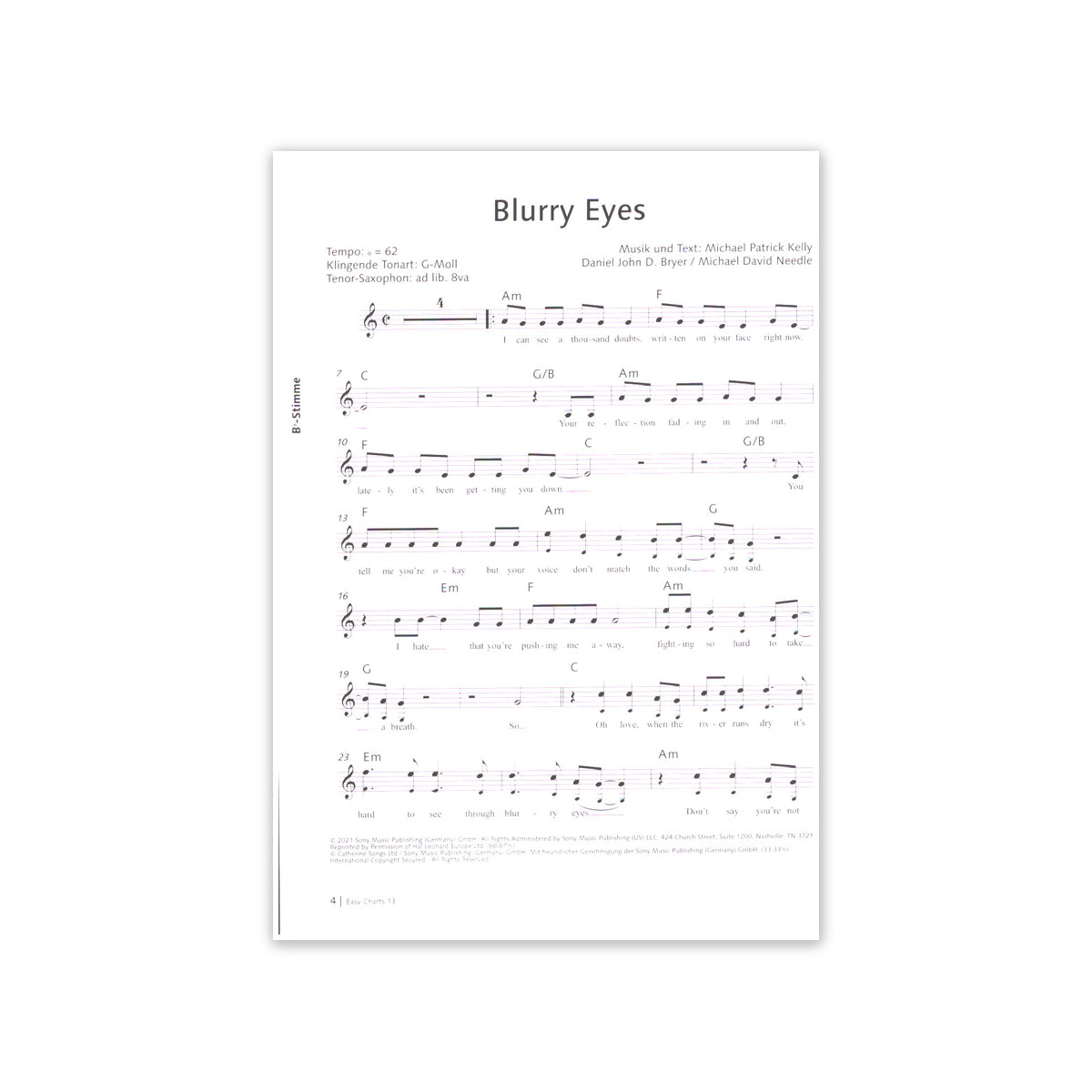 Easy Charts Play-Along 13