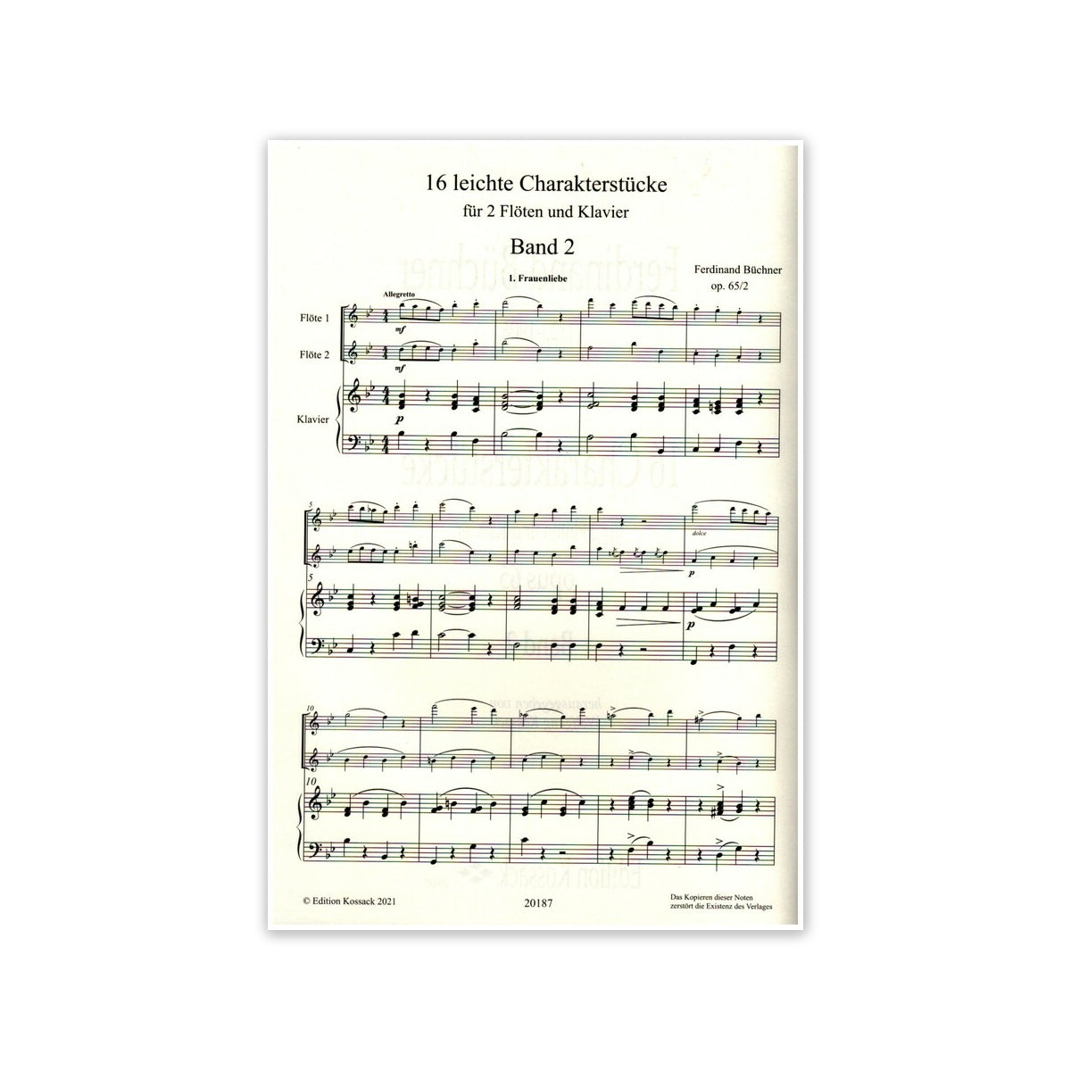 Büchner, 16 leichte Charakterstücke View 2
