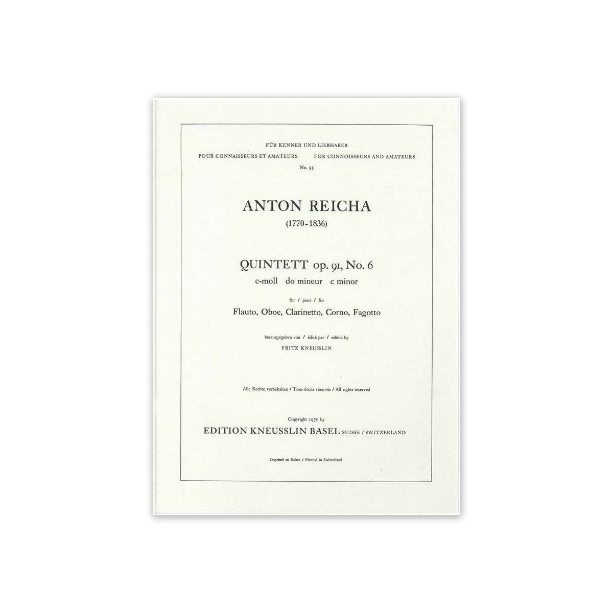 Reicha, Quintett c-Moll op.91,6 View 1