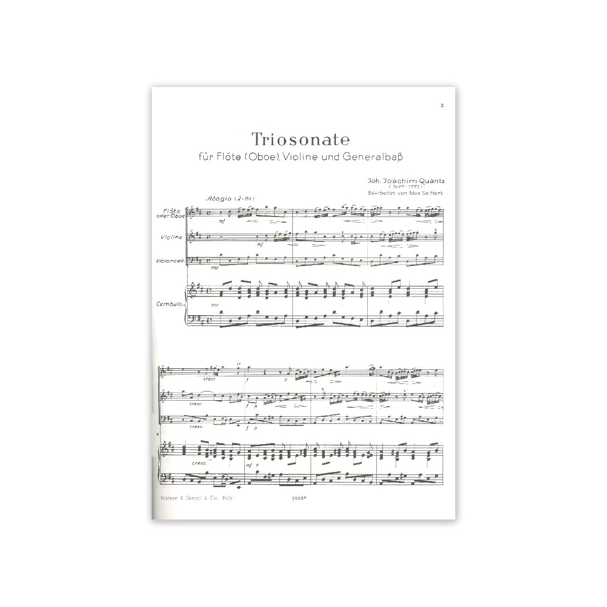 Quantz, Triosonate D-Dur View 2