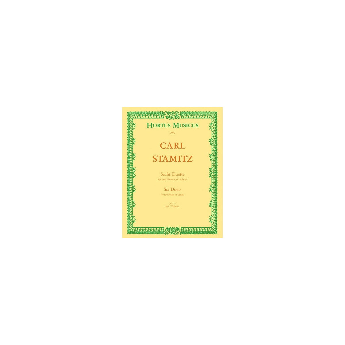 Stamitz C., 6 Duette op.27 Heft 1 View 1