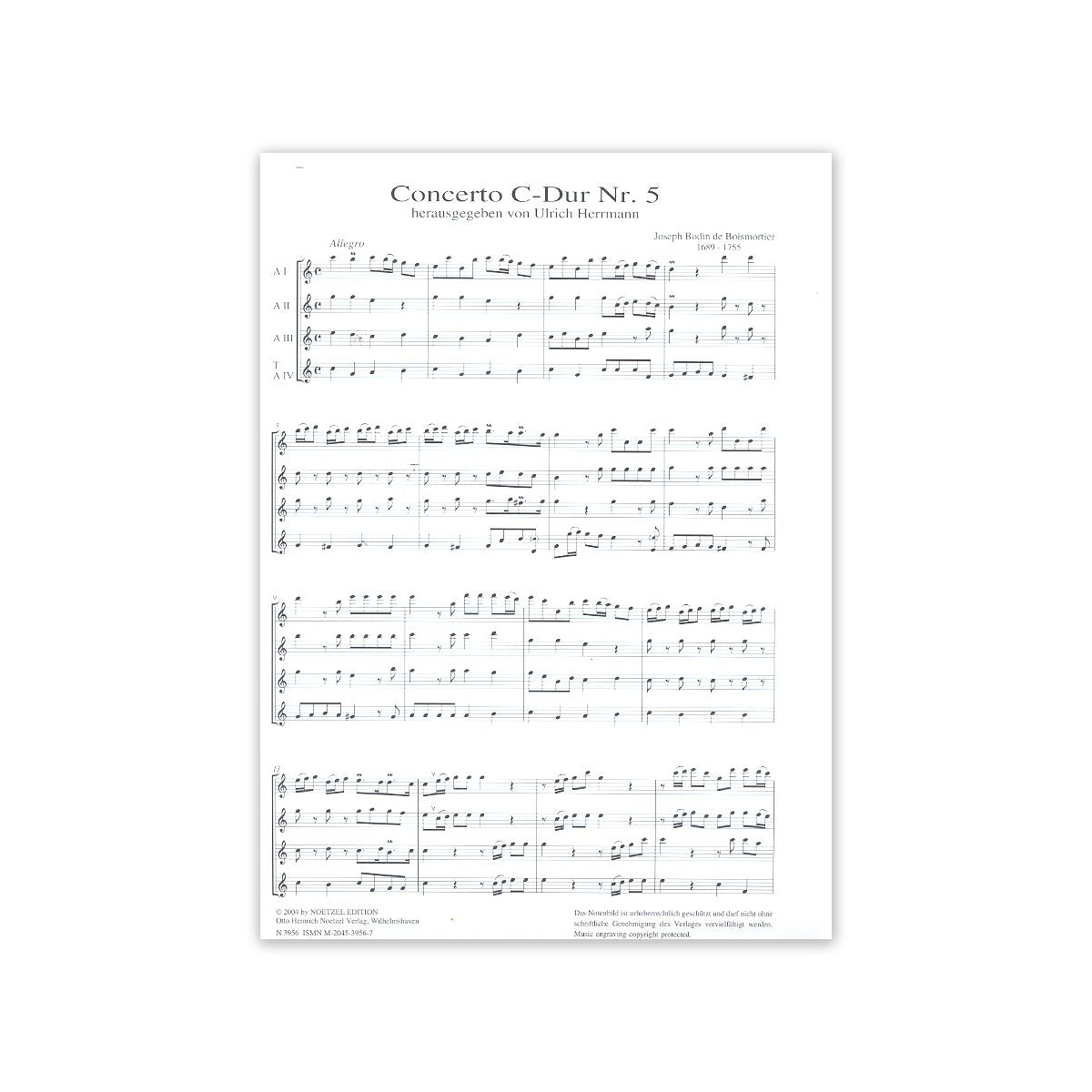 Boismortier, Concerto C-Dur View 1