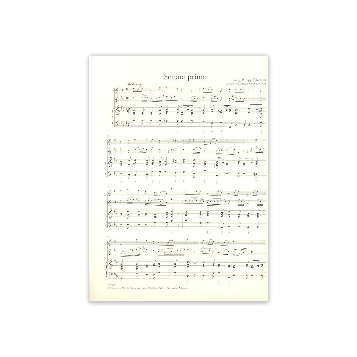 Telemann, Georg Philipp 12 methodische Sonate