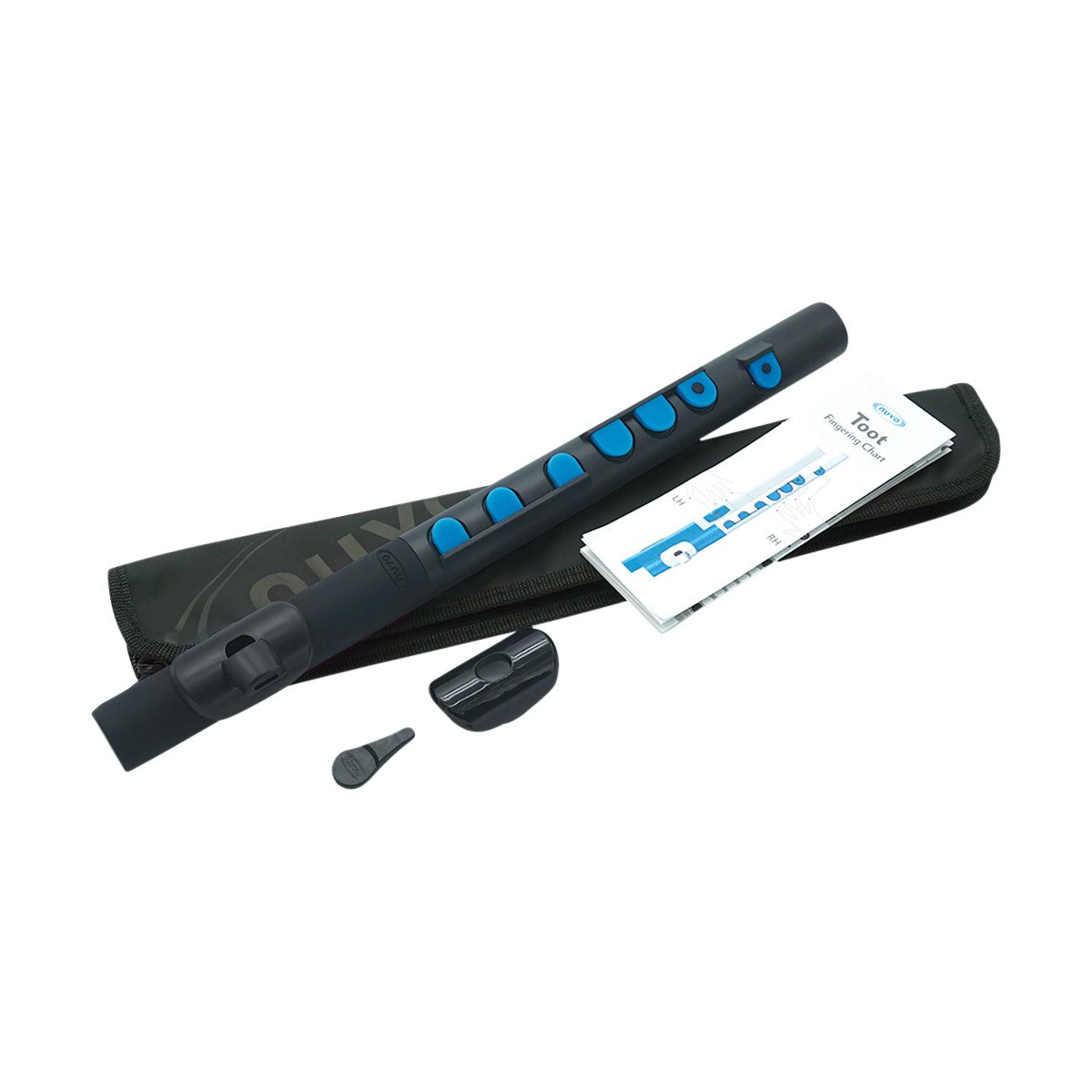 FLÖTE NUVO TOOT 2.0 SCHWARZ-BLAU, MIT KLAPPEN View 2