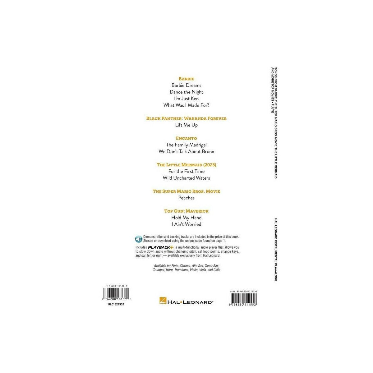 Songs from Barbie, The Little Mermaid - AUDIO-51144 View 2