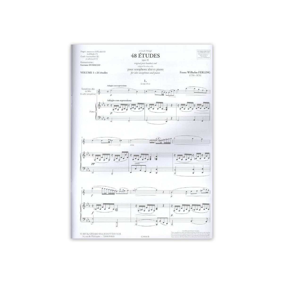 Ferling, Franz Wilhelm 48 Études op.31 pour