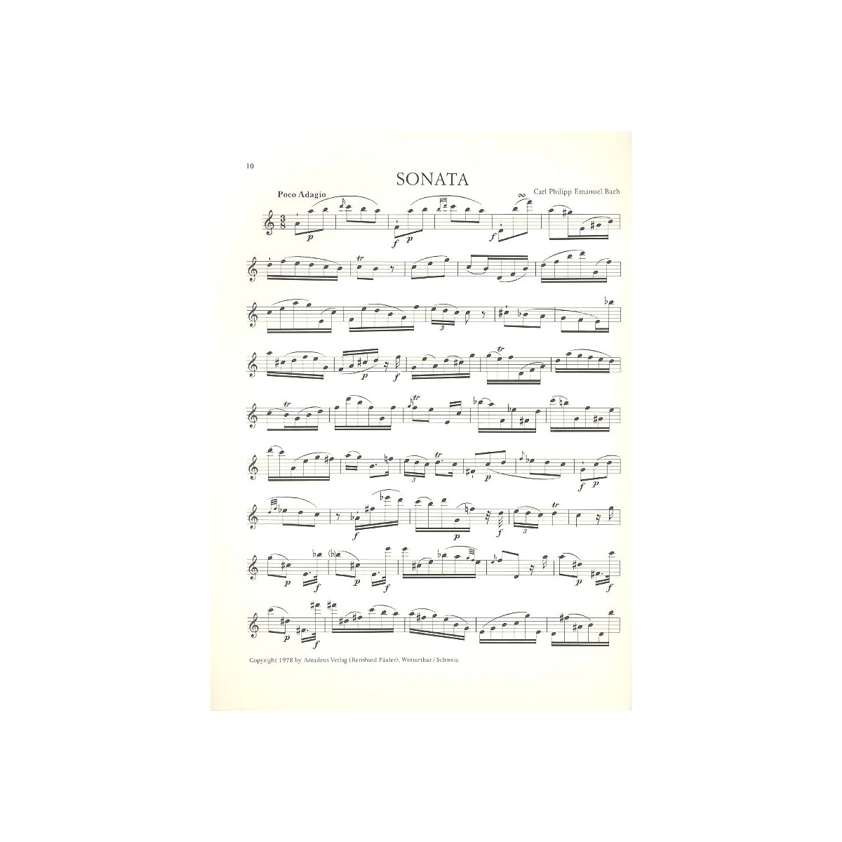 Bach C.Ph.E., Sonate a-Moll-5231