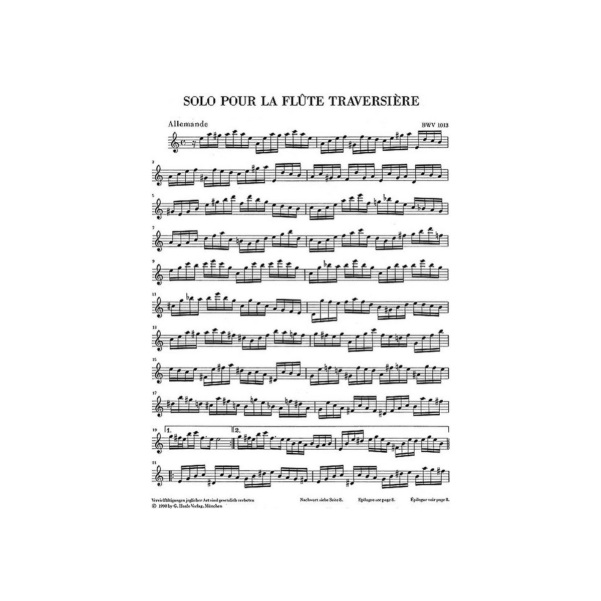 Bach, Partita a-Moll BWV1013 View 2