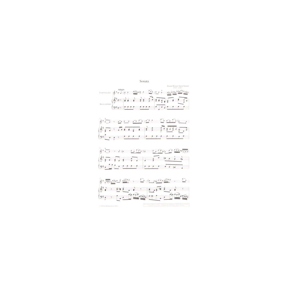 Stamitz J.W., Sonate G-Dur View 1