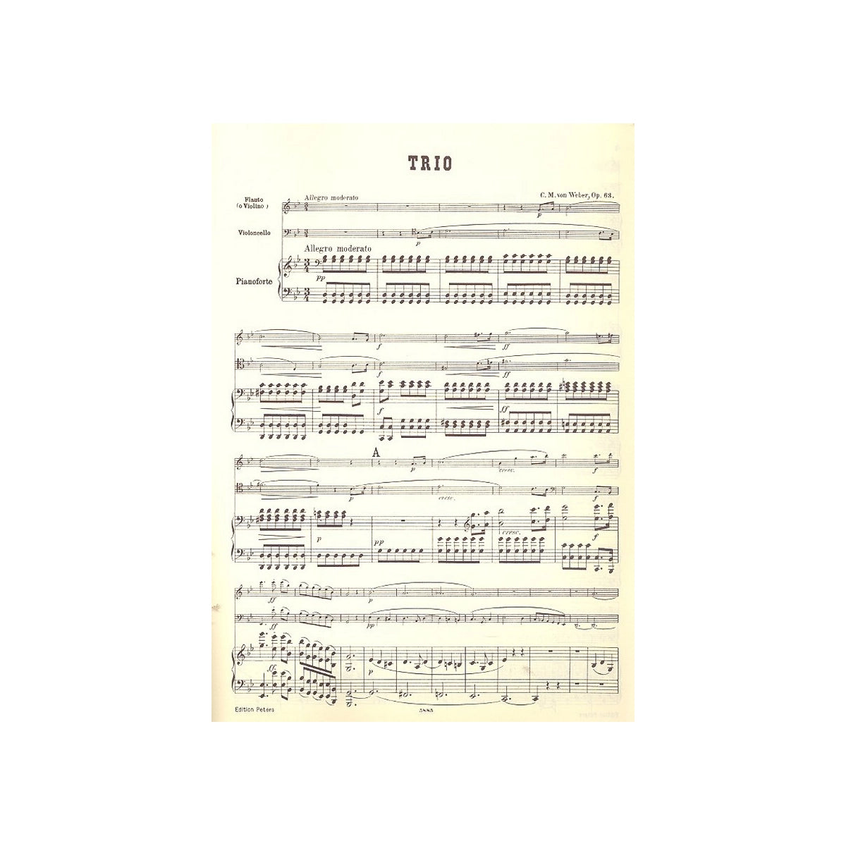 Weber, Klaviertrio Klav.,Fl.,Vc.
