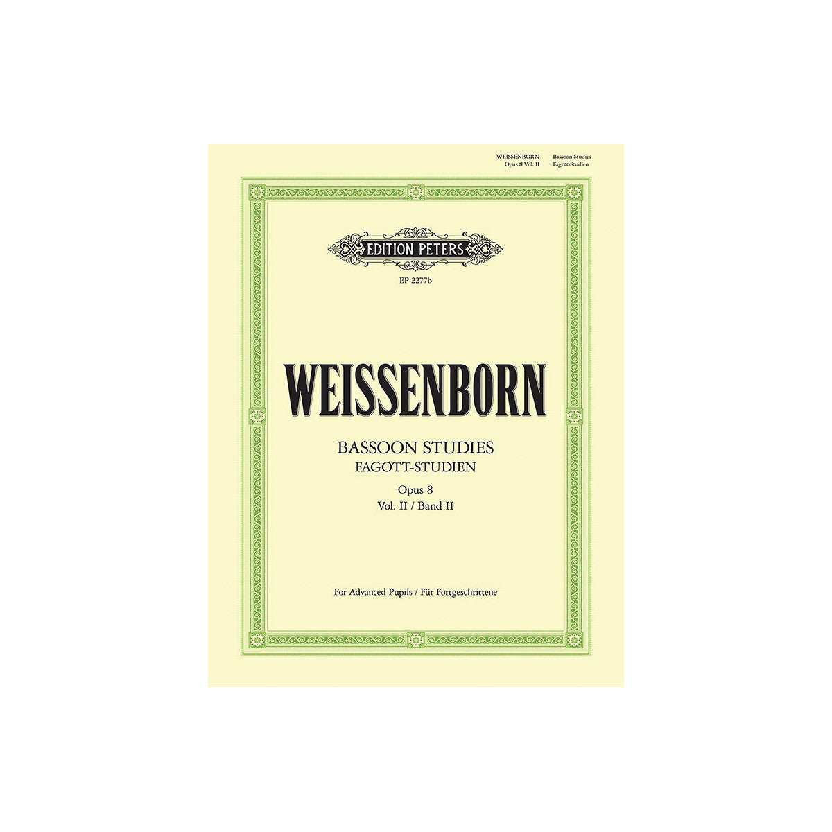 Weissenborn, Fagott-Studien op.8 Band 2 View 1
