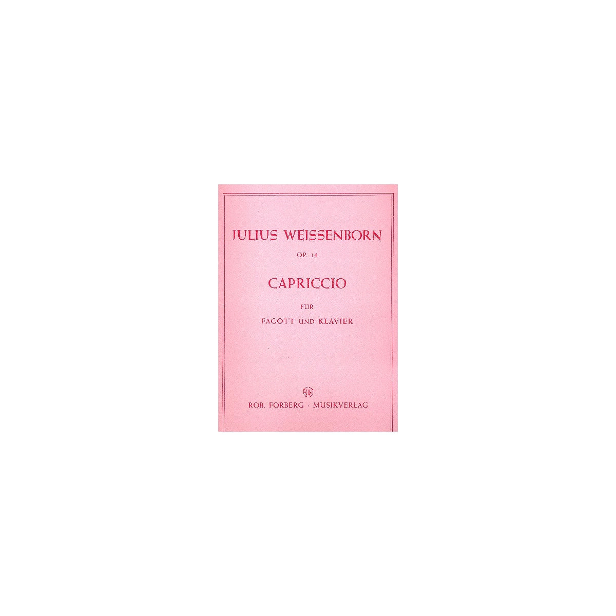 Weissenborn, Capriccio op. 14