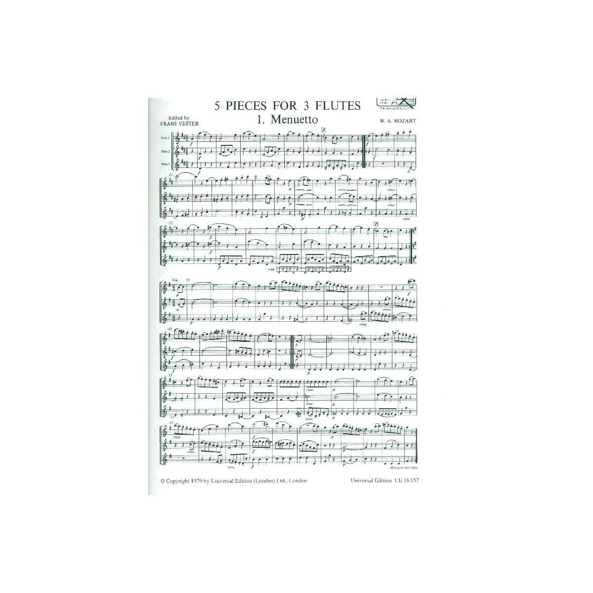 Mozart, Fünf Stücke