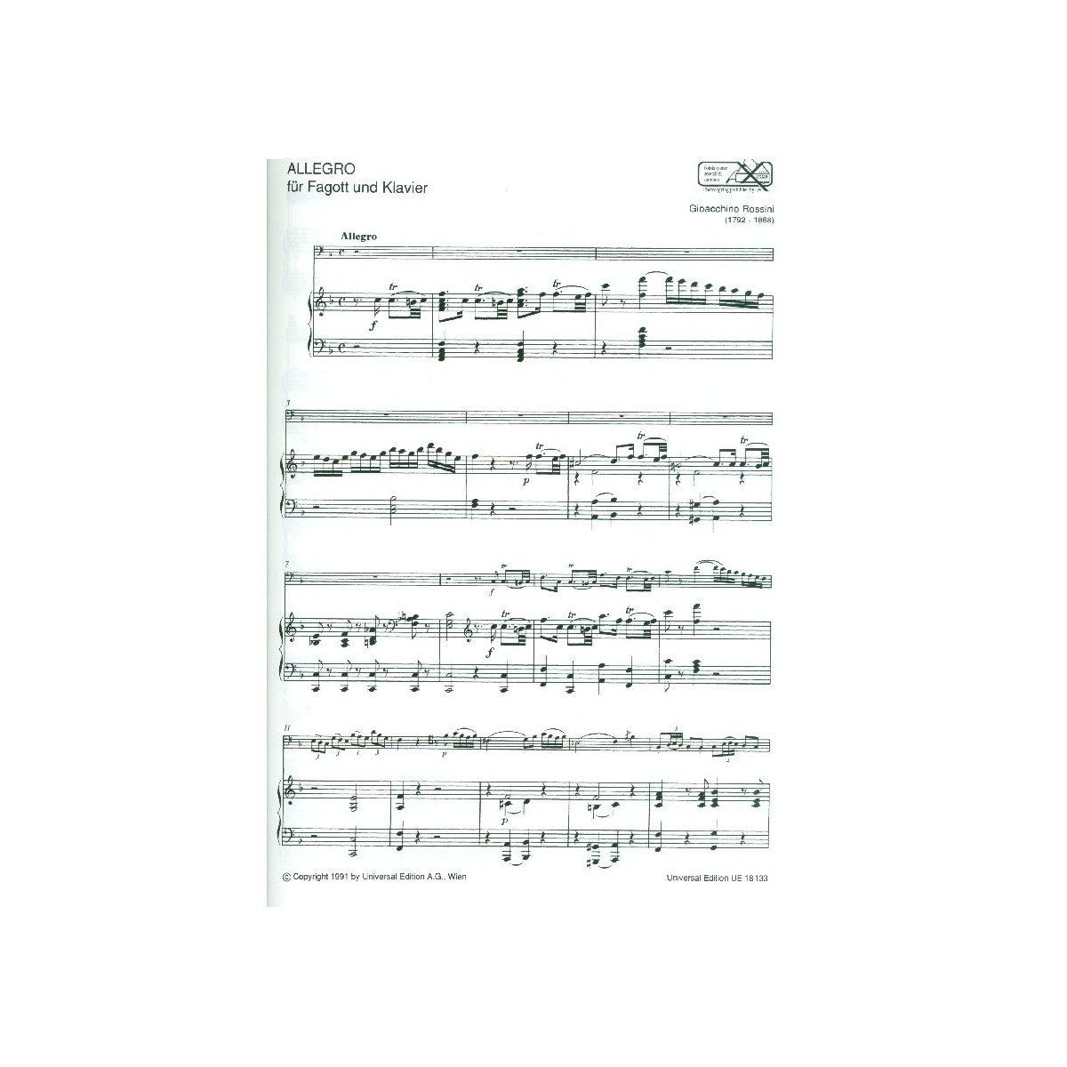 Rossini, Allegro View 1