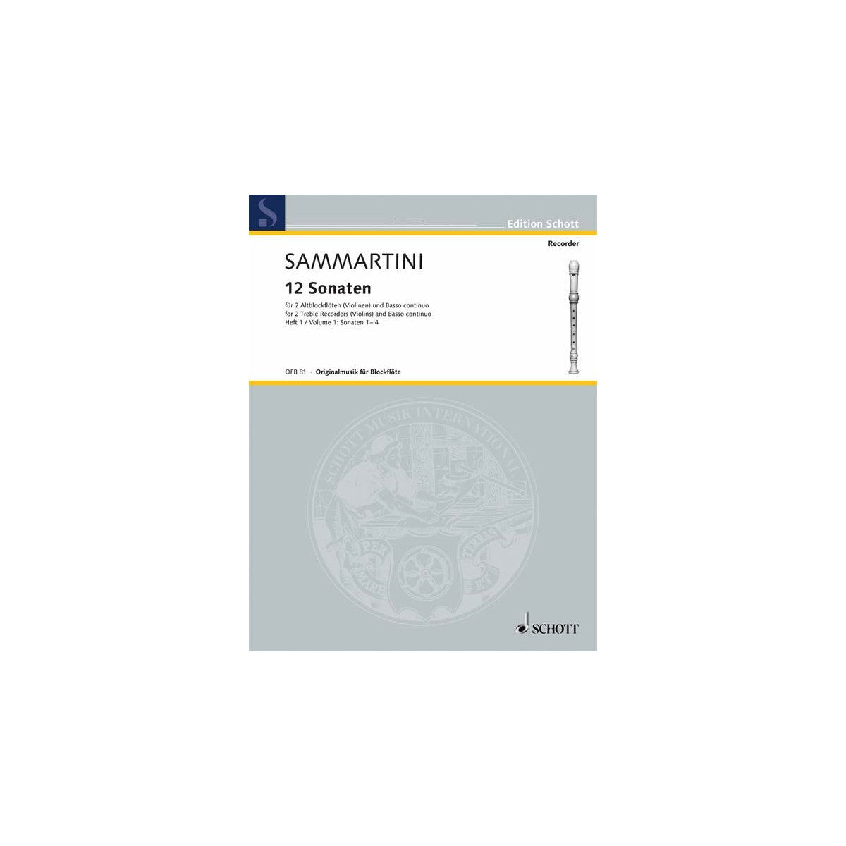 Sammartini, 12 Sonaten Bd.1 View 1