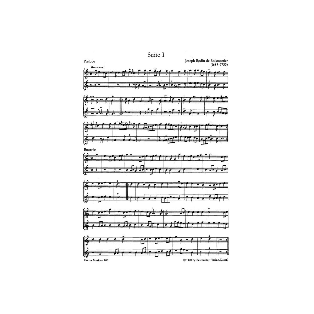 Boismortier, 6 kleine Suiten aus op.27