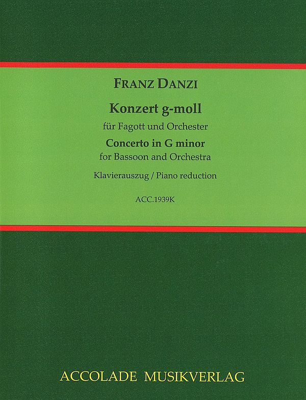 Danzi, Franz Konzert g-Moll für Fagott und Or