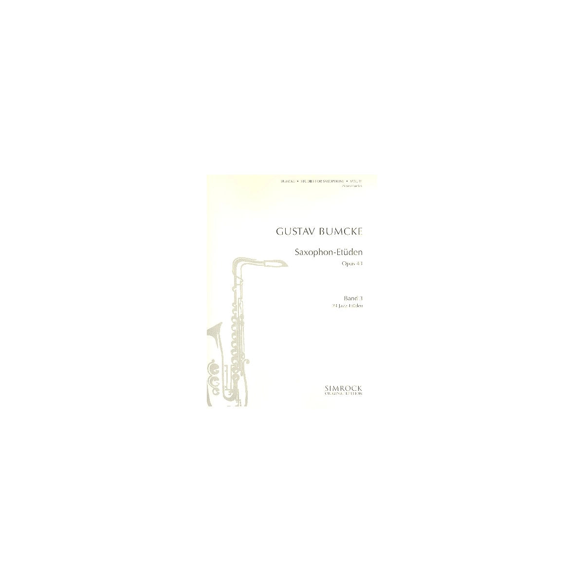 Bumcke, Sax Etüden op.43, Heft 3