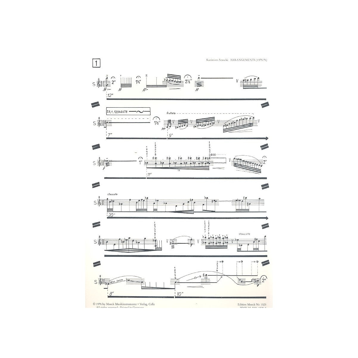Serocki, Arrangements für 1 - 4 Blfl. View 1