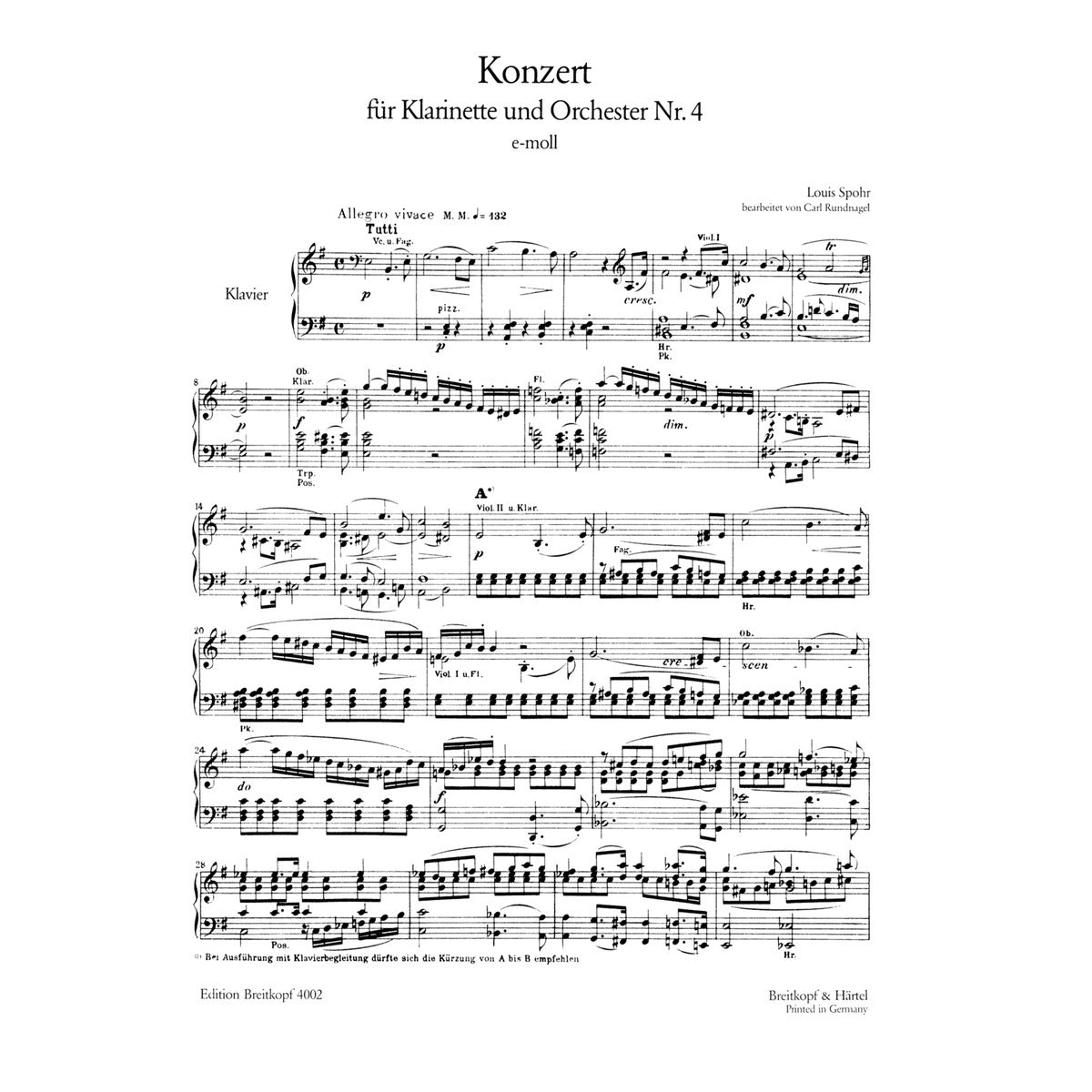 Spohr, Konzert Nr.4 e-moll View 2