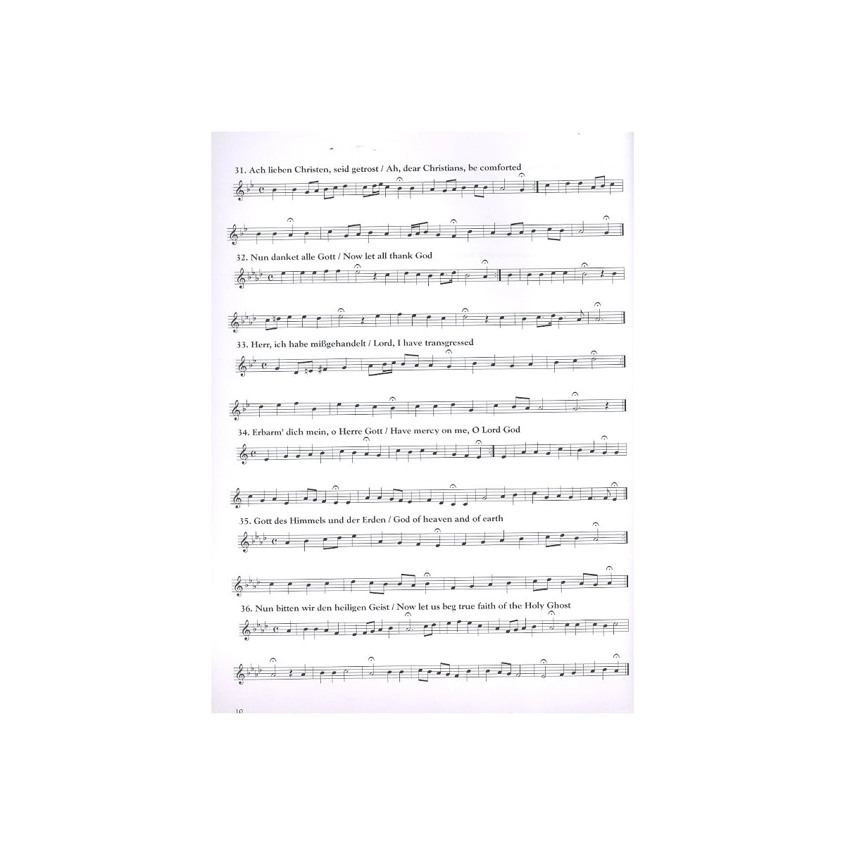 Bach, 371 Vierstimmige Choräle - 1.Stimme C