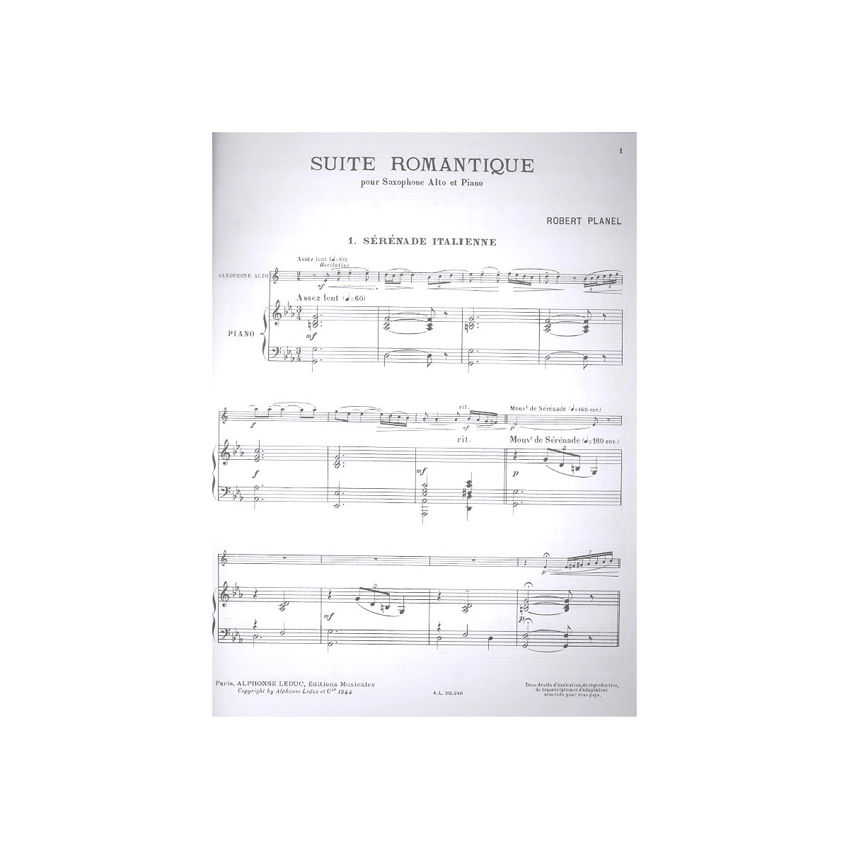 Planel, Suite Romantique 1:Serenade italienne View 2