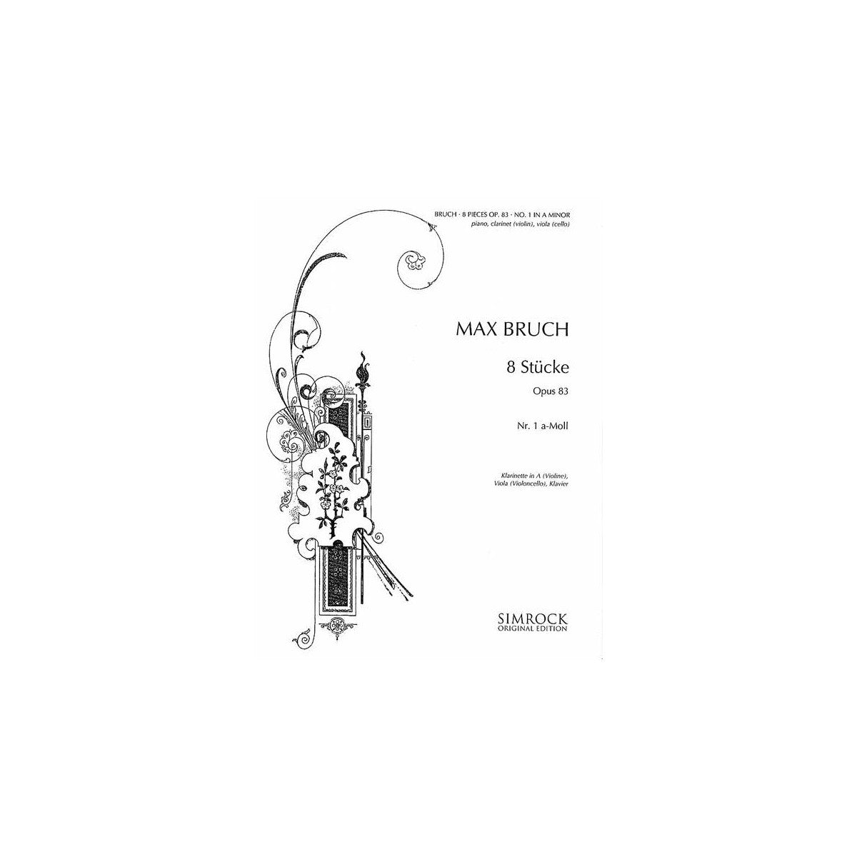 Bruch, 8 Stücke Nr.1 a-Moll op.83 View 1