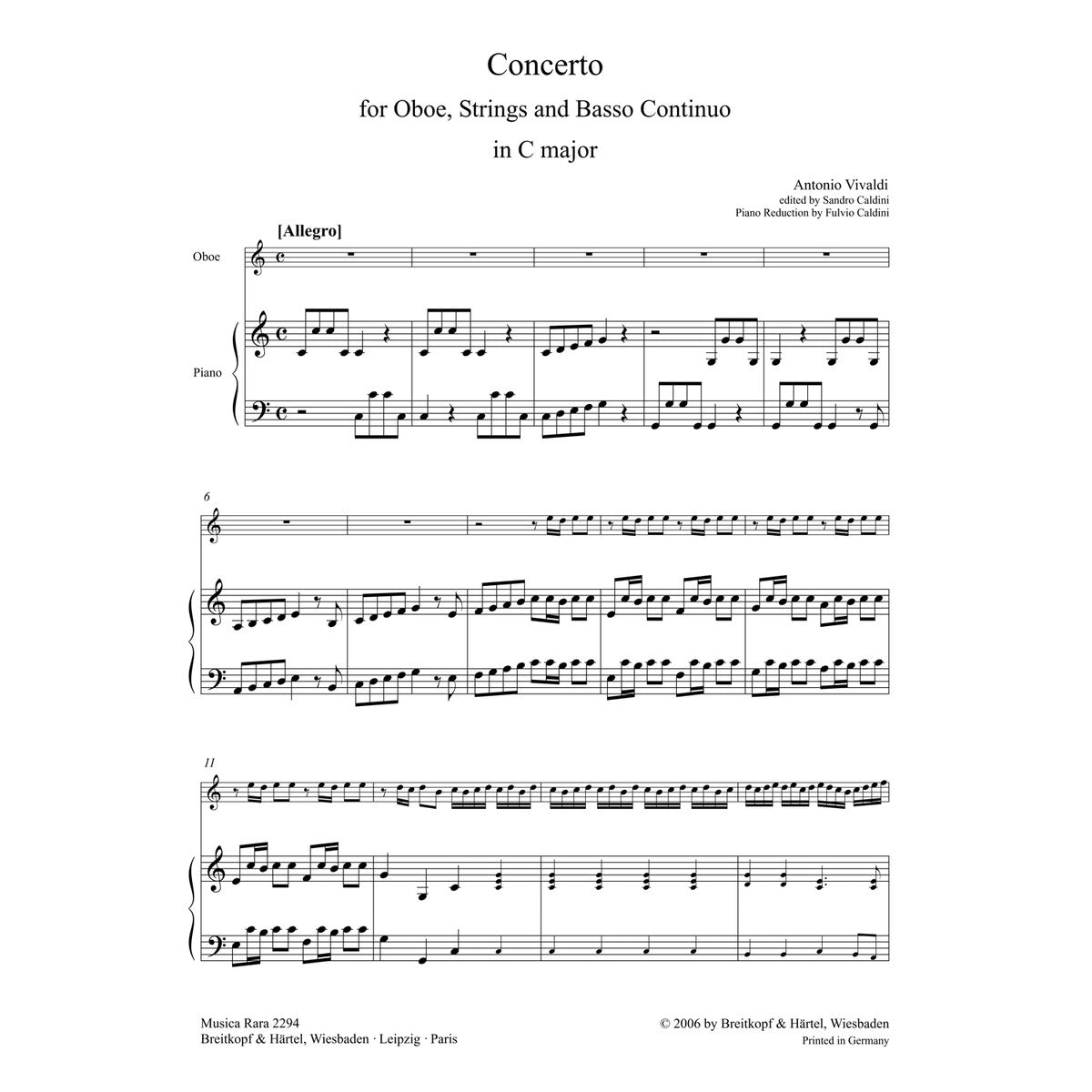 Vivaldi, Konzert C-Dur RV 446 (F 7/20 View 2
