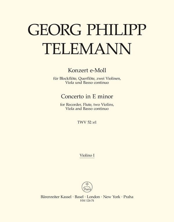 Telemann, Georg Philipp Konzert e-Moll : für-33183