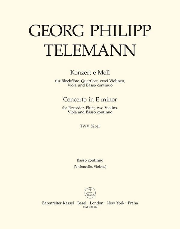 Telemann, Georg Philipp Konzert e-Moll : für-33186