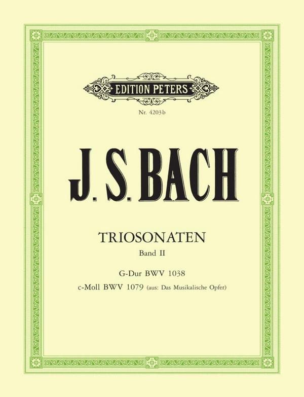 Bach, Triosonaten Bd.2 - Fl.Vl.Vc.