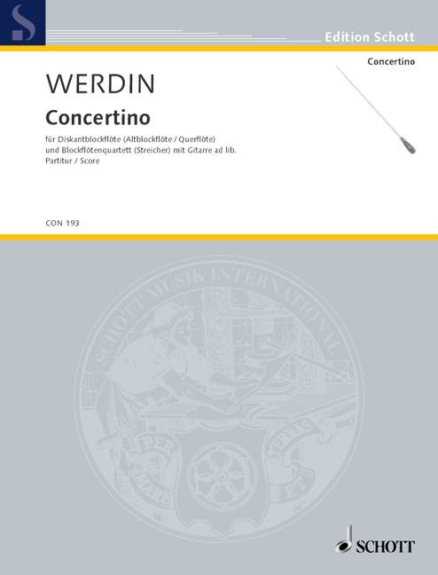 Werdin, Concertino - Partitur