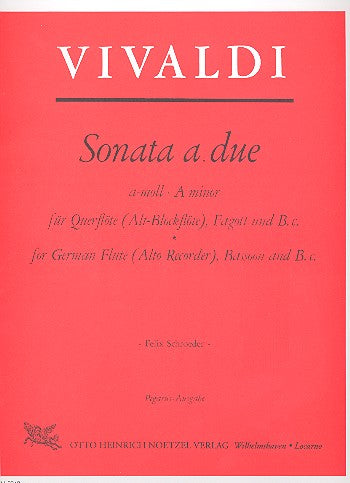 Vivaldi, Sonate a-moll Altblfl. & Fagott