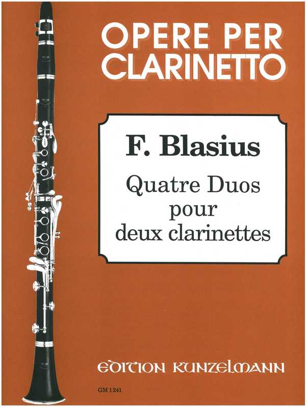 Blasius, Matthieu Frederic 4 Duos : pour 2 cl